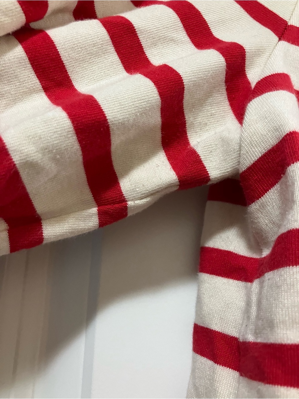 Sezane Red & Cream Breton Stripe Tee - Picture 6 of 6